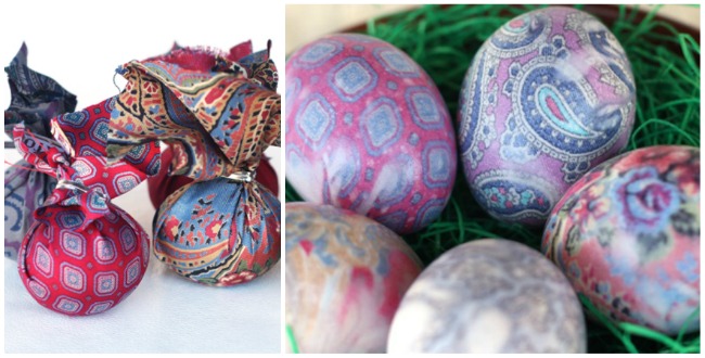 silk printed eggs Easter