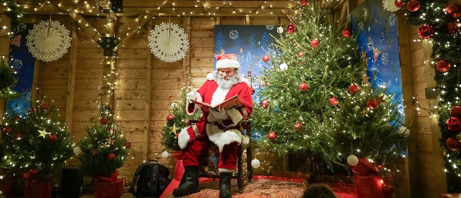 Santa at Underbelly's Christmas in Leicester Square