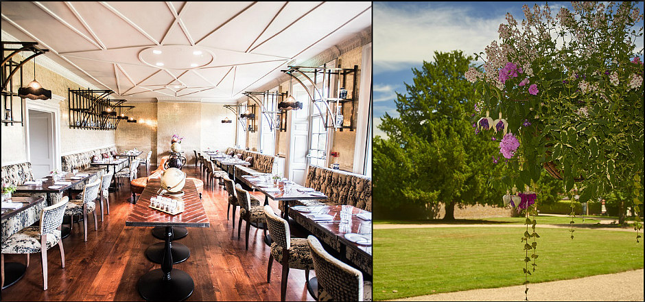 King and Lamb restaurant at Stoke Place hotel offers a relaxed fine dining environment with stunning views