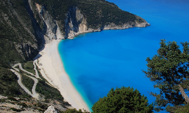 myrtos beach kefalonia greece