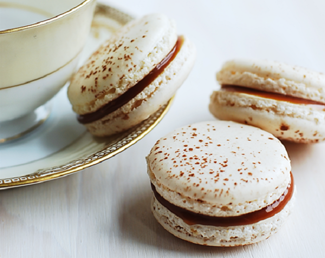 Salted Caramel French Macarons | Belle About Town